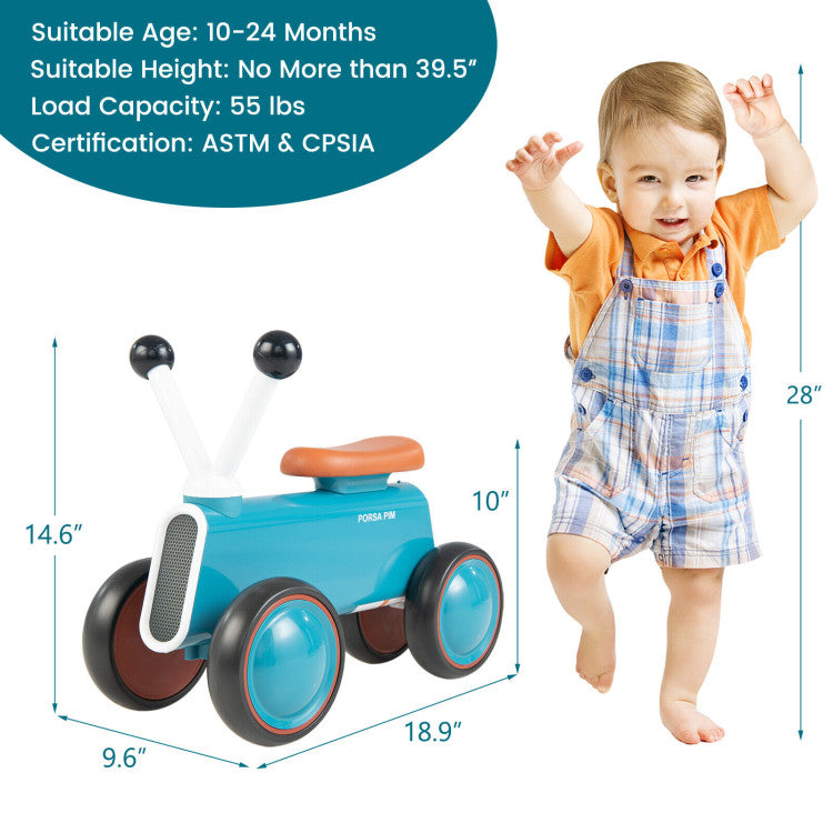 4 Wheel Baby Balance Bike without Pedal