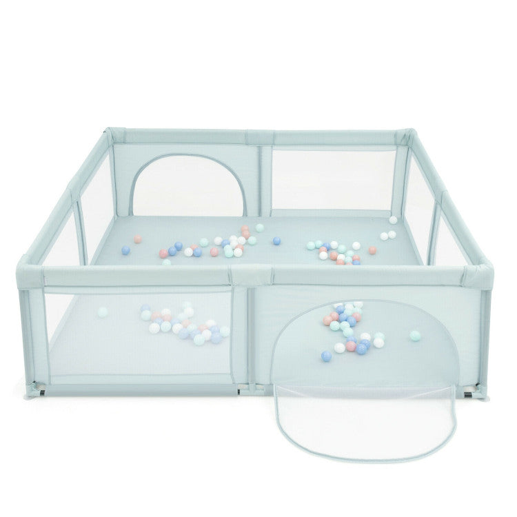 Large Infant Baby Playpen Play Center Yard with 50 Ocean Balls