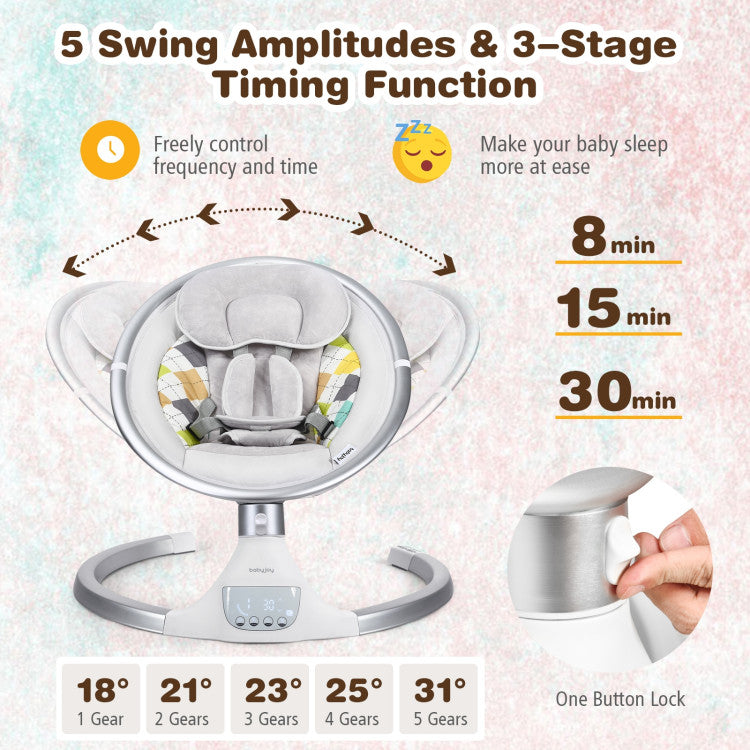 Baby Swing Electric Rocking Chair with Music Timer