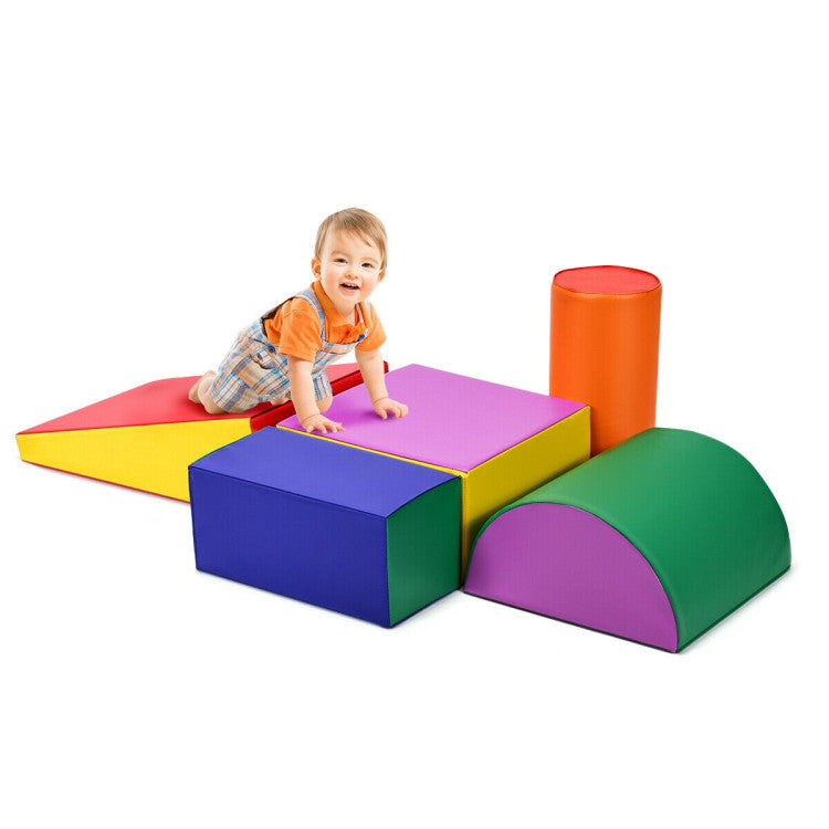 5-Piece Set Climb Activity Play Safe Foam Blocks