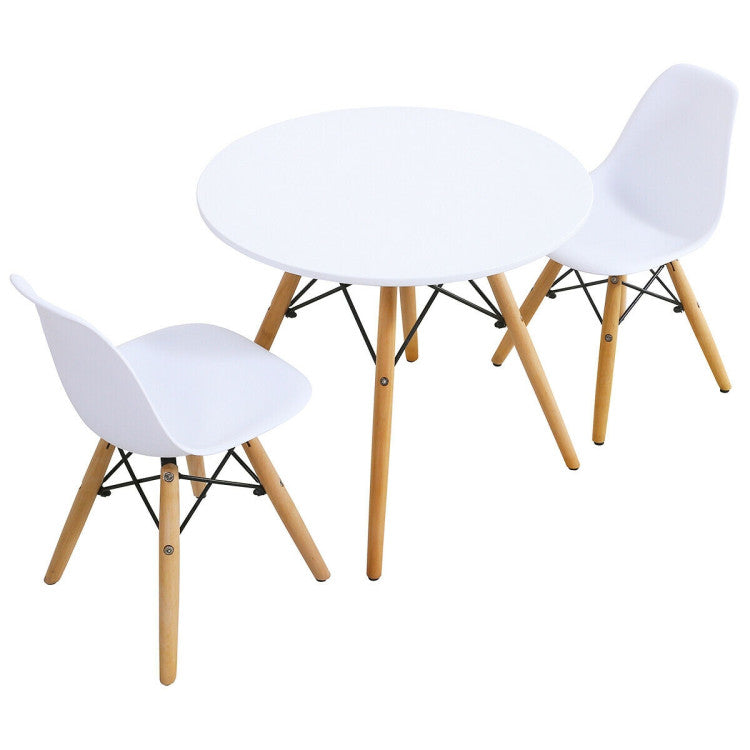 Kids Modern Dining Table Set with Chairs