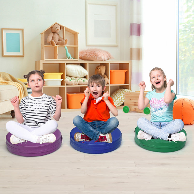15 Inch Round Toddler Floor Cushions - 6 Pieces