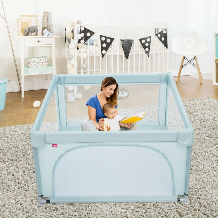 Medium Playpen Play Center with 50 Balls for Baby Infant ( 3 Color Options )