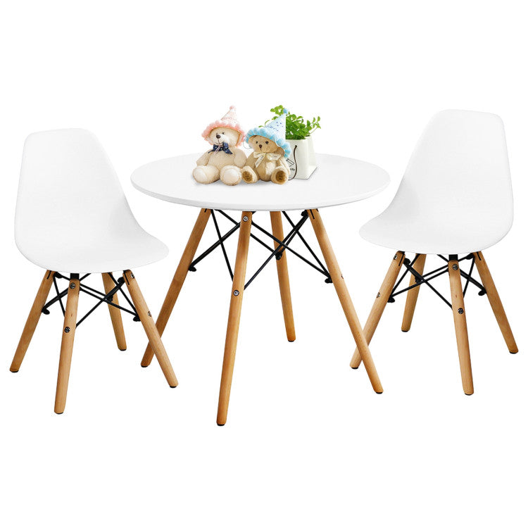 Kids Modern Dining Table Set with Chairs