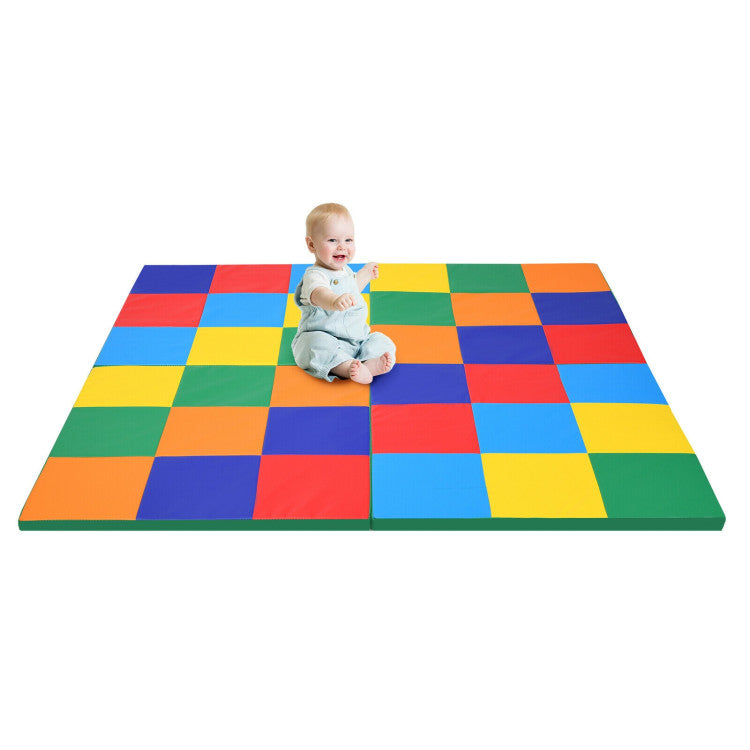 58 Inch Toddler Foldable Foam Play Mat