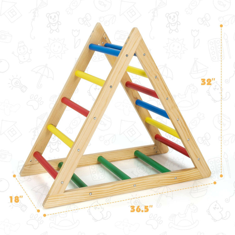 Climbing Triangle Ladder with 3 Levels for Kids