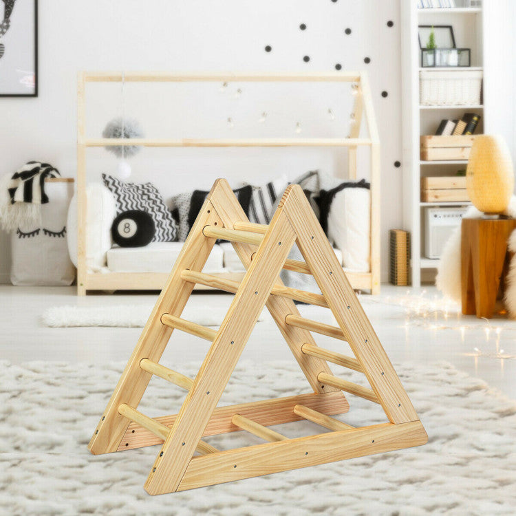 Wooden Climbing Pikler Triangle Ladder for Toddler Step Training