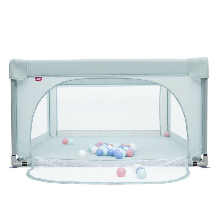 Medium Playpen Play Center with 50 Balls for Baby Infant ( 3 Color Options )