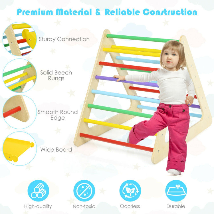 5 in 1 Toddling Kids Climbing Triangle and Cube Playing Set