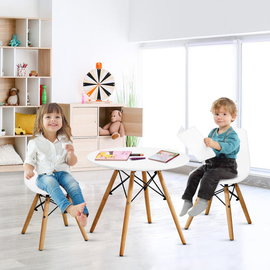 Kids Modern Dining Table Set with Chairs