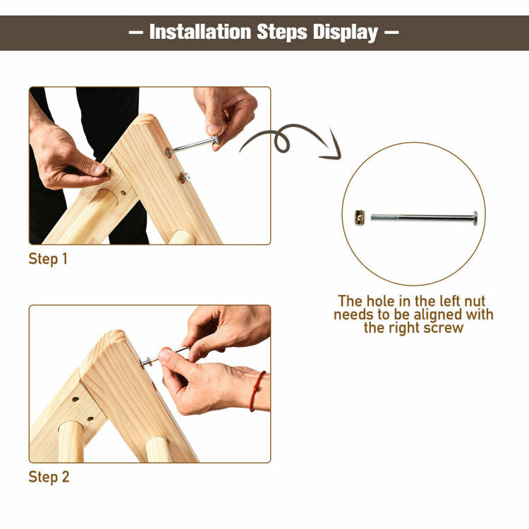 Wooden Climbing Pikler Triangle Ladder for Toddler Step Training