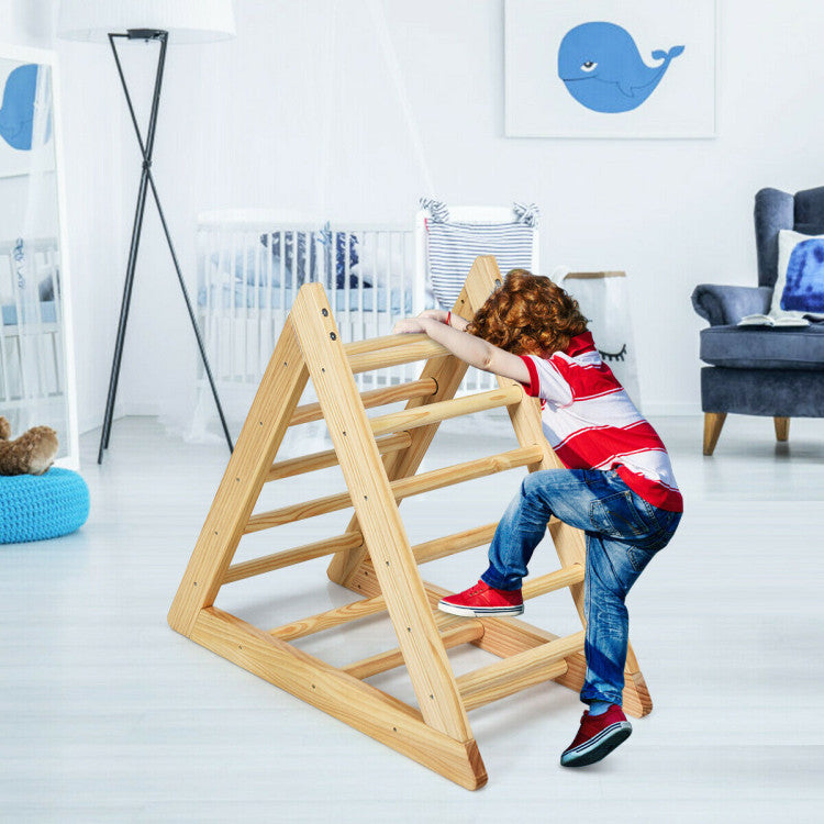 Wooden Climbing Pikler Triangle Ladder for Toddler Step Training